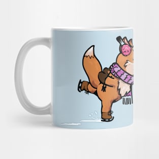 Fox on figure skates Mug